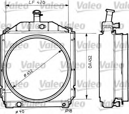 VALEO 730656 Radiator, engine cooling